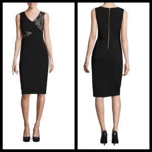 NWT Weslee Sleeveless Part Lace Midi Dress Sz S